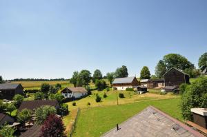 an aerial view of a small village with houses at Landhotel Weisses Röß`l in Adorf