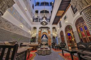 Posezení v ubytování Riad Ghita Palace