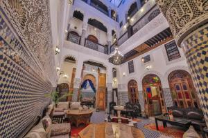Posezení v ubytování Riad Ghita Palace