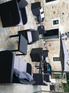 A seating area at Hosteria Calixtino