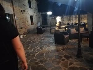 A seating area at Hosteria Calixtino