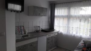 Kuchnia lub aneks kuchenny w obiekcie Leszkowo