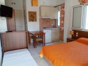 Kuchyň nebo kuchyňský kout v ubytování Potokia Rooms