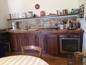 Kuchyň nebo kuchyňský kout v ubytování Provence Haus