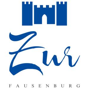 un logotipo para la Universidad de Aberdeen en Zur Fausenburg, en Bruttig-Fankel
