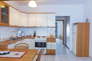 Kuchyň nebo kuchyňský kout v ubytování Sunrise Beachfront Apartment