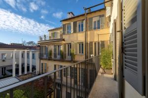 a view from the balcony of a building at Velvet Grey Boutique Hotel in Milan