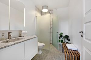 Koupelna v ubytování Årslev B&B