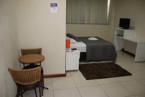 TV a/nebo společenská místnost v ubytování Blu Apart Hotel