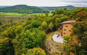 Letecký snímek ubytování Le Bellevue Modern Lodge