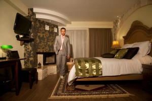 Posteľ alebo postele v izbe v ubytovaní Archontopetra Boutique Hotel
