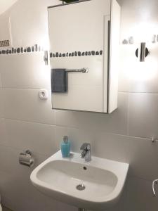 Bilik mandi di Apartments Zur schönen Aussicht