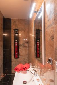 Ένα μπάνιο στο Romantický wellness suite hotel Heinz