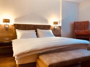 Postel nebo postele na pokoji v ubytování Familie Hopfeld - Hotel Dreikönigshof