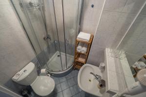 Koupelna v ubytování Hotel Polianka