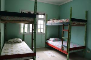 מיטה או מיטות קומותיים בחדר ב-Hostel 33 Brazil