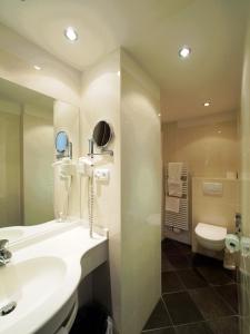 Koupelna v ubytování Hotel Kraft