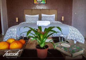 Postel nebo postele na pokoji v ubytování Teacook Marrakech + 37 fotografií