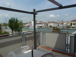 En balkong eller terrasse på Hotel Vecchia Rimini