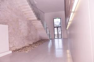an empty hallway with stairs in a building at LUXURY VIEWS by YoursPorto in Vila Nova de Gaia