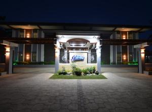 a front entrance of a hotel at night at Hotel Gabriella in Tagbilaran City