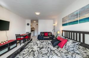 Postel nebo postele na pokoji v ubytování Casa Atlantis Playa Roca