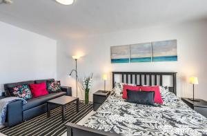 Postel nebo postele na pokoji v ubytování Casa Atlantis Playa Roca