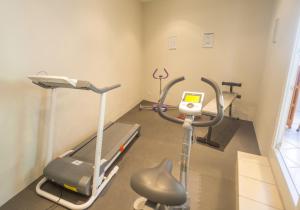 Fitness centrum a/nebo fitness zařízení v ubytování Hotel Au Val Doré