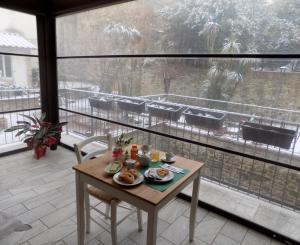 Balkón nebo terasa v ubytování La Pieve