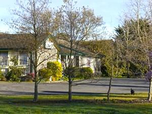 Garður fyrir utan Gisborne Motel