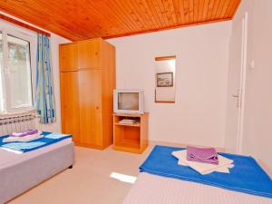 Televízia a/alebo spoločenská miestnosť v ubytovaní Mali Losinj Apartment 6
