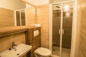 Koupelna v ubytování Horský hotel Kozubová