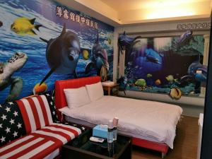 Posezení v ubytování Miaoli Sanyi Bo Wu Guan Homestay