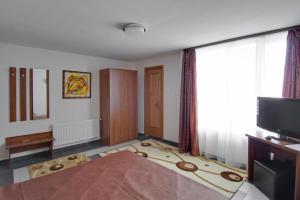 TV a/nebo společenská místnost v ubytování Hotel Tranzzit