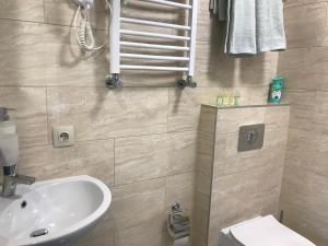 Koupelna v ubytování Dudman Hotel
