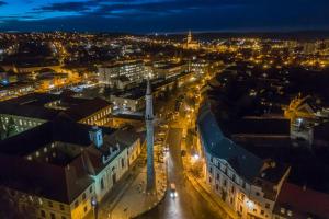 Výhľad na mesto Jáger alebo výhľad na mesto priamo z apartmánu