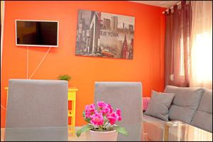 TV a/nebo společenská místnost v ubytování Apartamento Del Rio