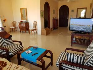 TV a/nebo společenská místnost v ubytování Harmony House Luxor