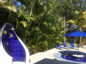 Bazén v ubytování HERMOSA CASAQUINTA FAMILIAR CONDOMINIO CAMPESTRE EL PEÑON Piscina Privada Campo de Golf nebo v jeho okolí