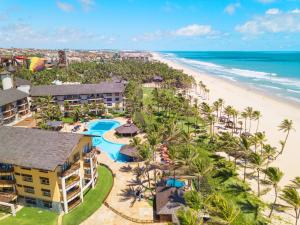 an aerial view of the resort and the beach at Beach Park Resort - Suites in Aquiraz