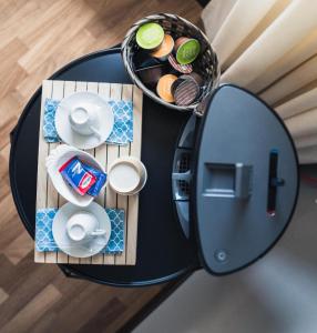 Příslušenství pro přípravu čaje a kávy v ubytování De Gasperi 55