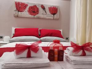 B&B Polline & Conchiglie tesisinde bir odada yatak veya yataklar