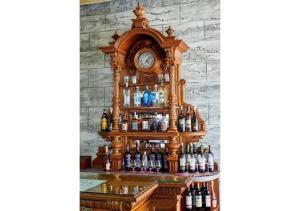 Ο χώρος του lounge ή του μπαρ στο Hotel Pushkin