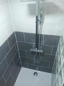 a bathroom with a shower with a sink in it at l'essentiel in Ault +30 photos