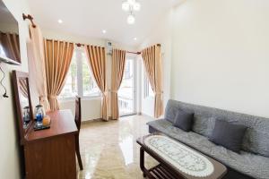 Predel za sedenje v nastanitvi Mỹ Kim Villa