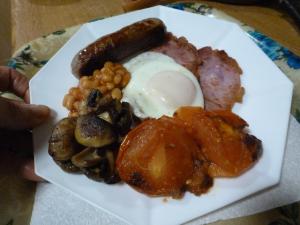 Food at or somewhere near the bed & breakfast 