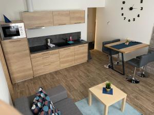 Küche/Küchenzeile in der Unterkunft Apartmány Anička