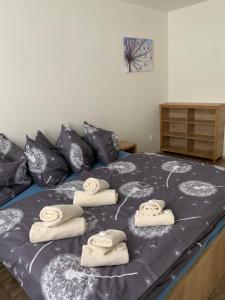 Ein Bett oder Betten in einem Zimmer der Unterkunft Apartmány Anička