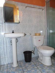 Ένα μπάνιο στο HOTEL "POSADA LA TERRAZA DEL CENTRO"