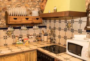 Kuchyň nebo kuchyňský kout v ubytování La Mallada